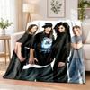 Tokio Hotel Flannel Throw Blanket Soft Warm Cozy For Sofa Bed Indoor Home Bedroom Use