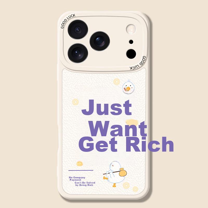 Only Want To Get RichIPhone 17 Pro Case, Full Coverage Lens Protection, Colorful Painted Ultra-Thin Silicone Shockproof Soft