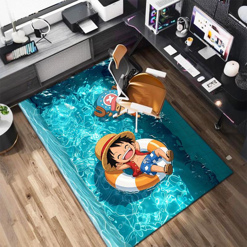 Starring the Japanese cartoon ONE PIECE Monkey D. Luffy carpet is suitable for living room and bedroom doormats office balcony decorative carpet V21