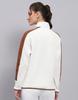 ROCK.IT Rockit von House of Monte Carlo Damen Einfarbig Weißes Mock-Neck Langarm-Sweatshirt