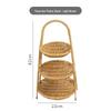 Fruit Tea Tray: Multi-layer Basket, Snack Plate, Brazier for Boiling Tea, Dried Fruit Display, Imitation Rattan Weave, Perfect for Afternoon Tea.