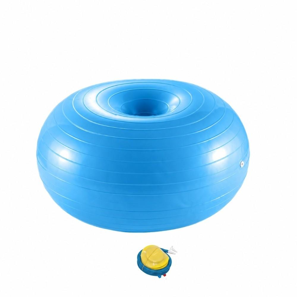 With Inflatable Pump Donut Yoga Ball Workout Ball Stability Exercise Ball Core Workout