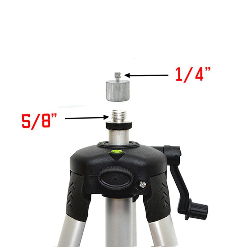 Slash Funktionaler Laserlinienadapter mit 5/8-Zoll-Gewinde-Drehgelenk und beschichtetem Aluminium. Stativ für 1,5 m Max. Höhe