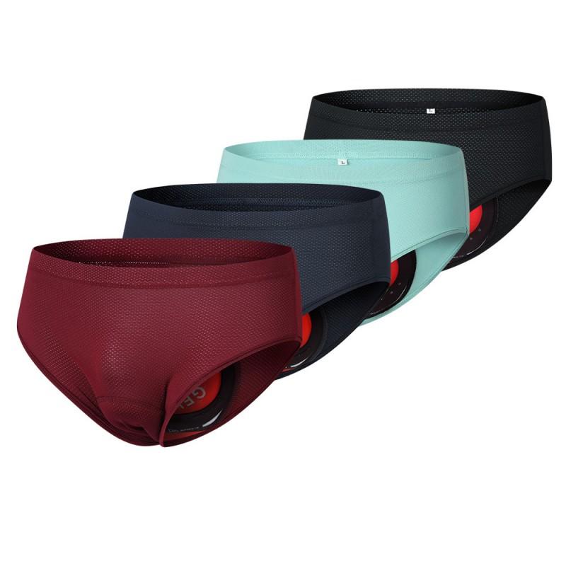 Slip da Ciclismo da Uomo con Imbottitura in Gel Traspiranti Asciugatura Rapida Compressione Biancheria Intima Bici da Strada Mountain Bike