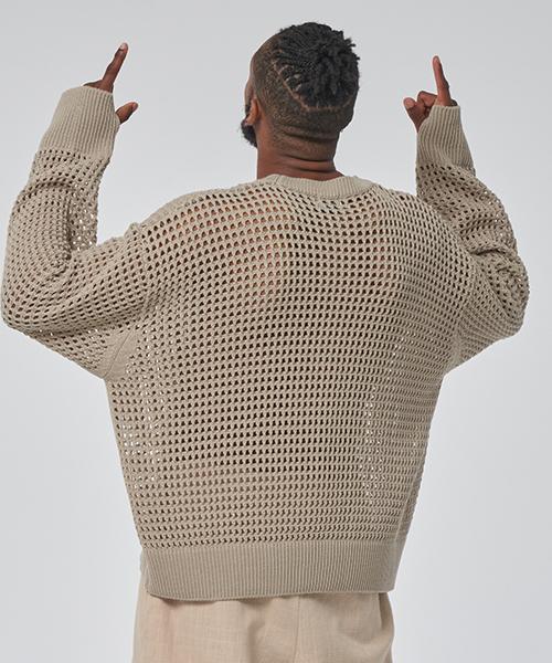 Tener Mesh Summer Knit Khaki F