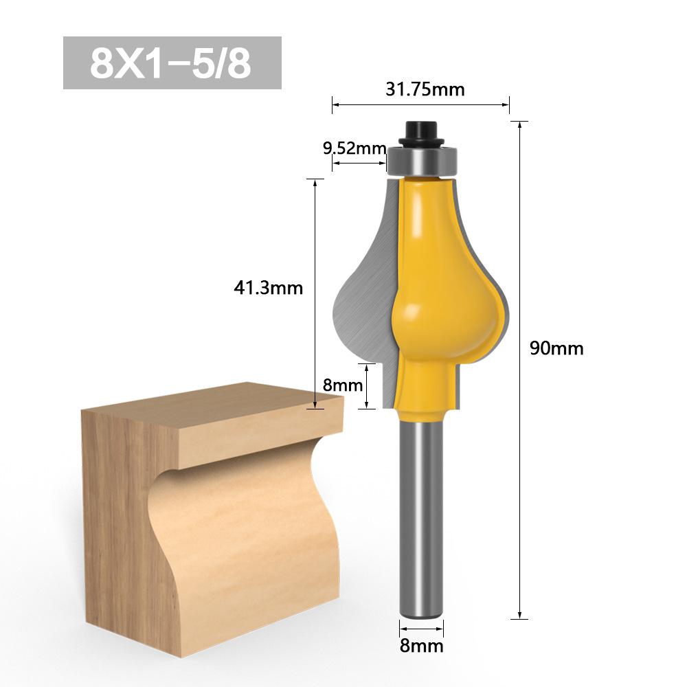 

Convex Edge Armrest Knife Line Knife Stair Armrest Knife Woodworking Milling Cutter High Grade Armrest Line Cutter Gong Milling Cutter Carving Knife 8 handle of flange knife