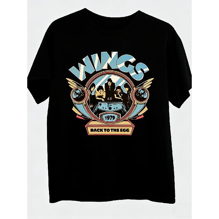P-Aul M-Ccartney W-Ing Back To The Egg Graphic T-Shirt DTG Reprint