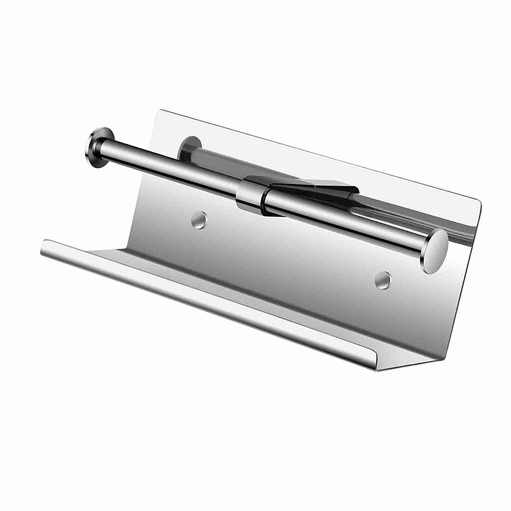Ścienny podwójny uchwyt na papier toaletowy ze stali nierdzewnej SUS 304, podwójna rolka papieru