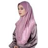 Elegant Chiffon Floral Print Chiffon Hijabs Multicolor Linen Arab Lady Headscarf Ethnic All-match Head Wrap Fashion