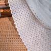 Jingga White Lace Rod Pocket Curtain