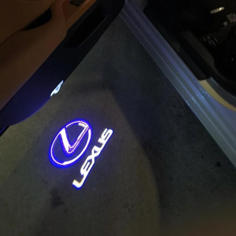 ctlsev1 New upgrade Laser Decor Lamp Glass Projection Car Accessories HD LED For Lexus RX GX LS LX IS GS RC UX Series ES200 ES250 ES260