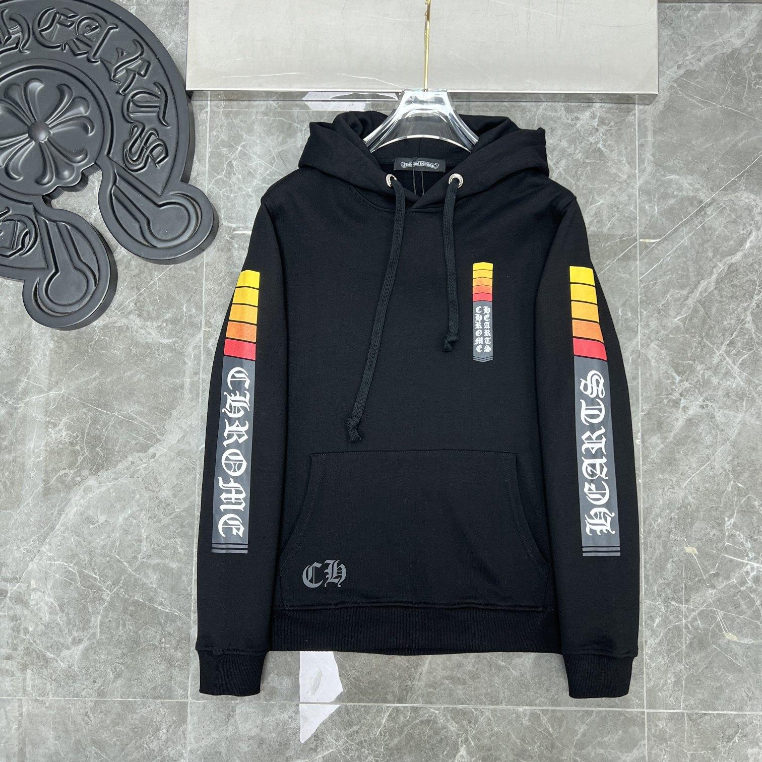 

8606 CHROME HEARTS 2025 New Spring and Autumn Plus-size Thin Style Classic Style Logo Hooded Sweatshirt for Couples XL білий