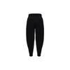 Nike Solid Color Drawstring High Waist Knitted Sports Pants Women pants Black FB5429-010