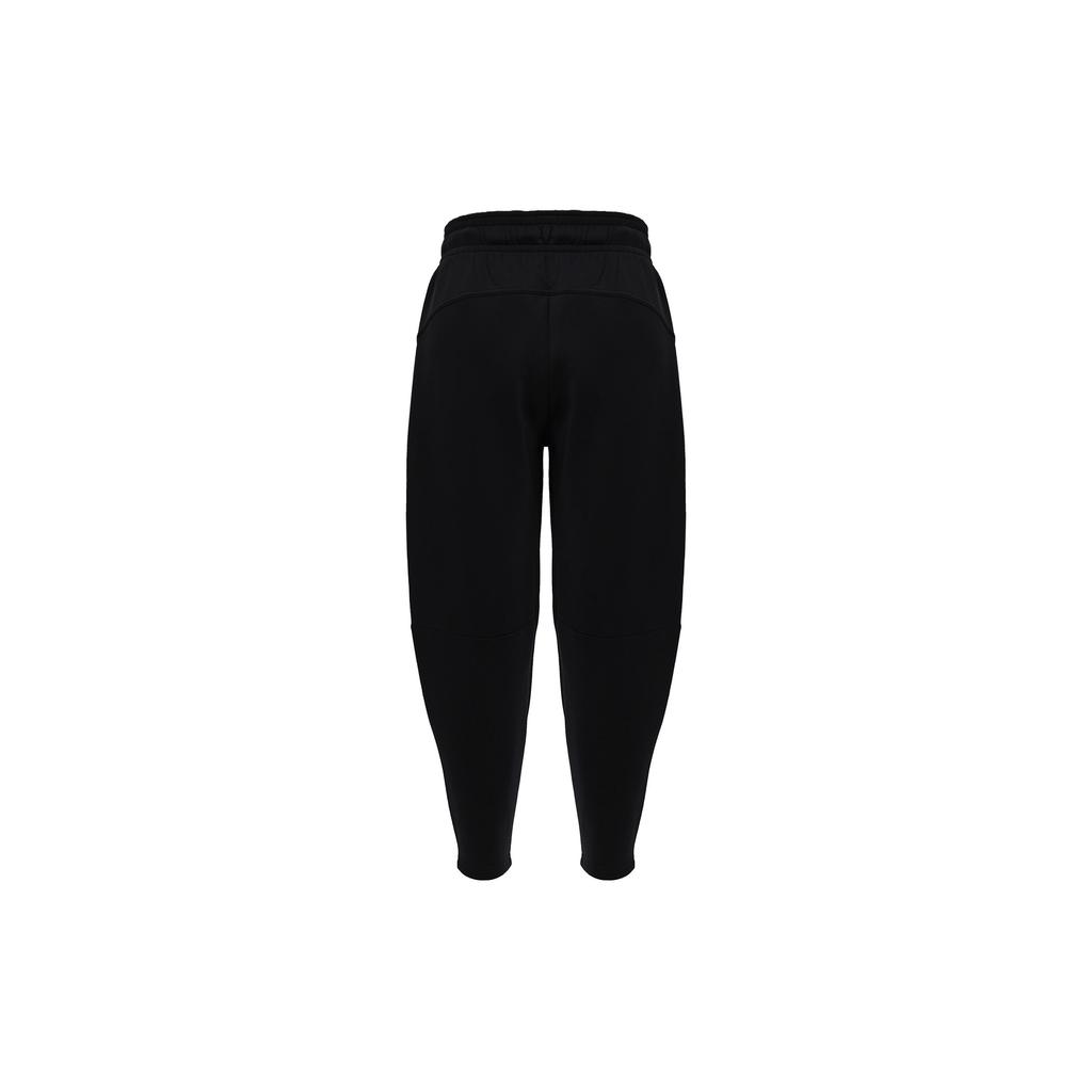 Nike Solid Color Drawstring High Waist Knitted Sports Pants Women pants Black FB5429-010