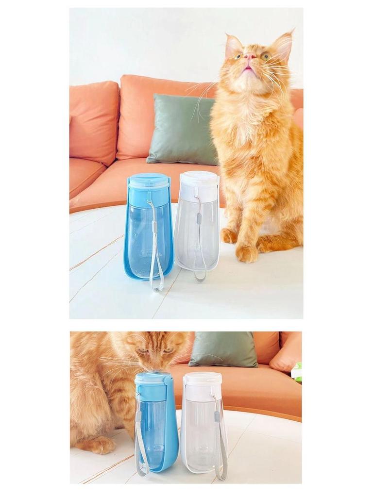Portable Folding Pet Water Bottle - Outdoor Travel Cup for Dogs and Cats