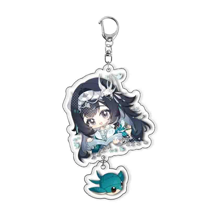 

Genshin Impact Project Anime Keychain For Yumemizuki Mizuki And Lan Yan Key Chain Small Pendant Bag Cartoon Keyring Fans Gifts 6 cm