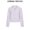 UR Women's Spliced Lace Bow Button Knit Cardigan