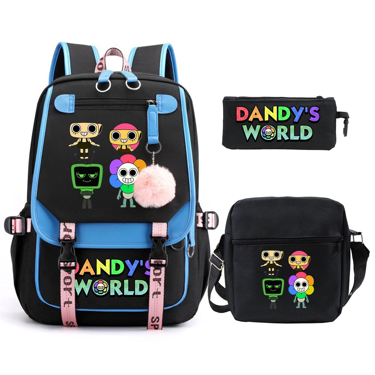 

Dandy s world game merchandise Elementary and middle school students fashion schoolbag children s backpack three-piece set No specification