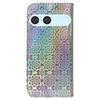 For Sony Xperia 10 VII Stand Case Dazzling Flower Leather Phone Cover with Wrist Strap