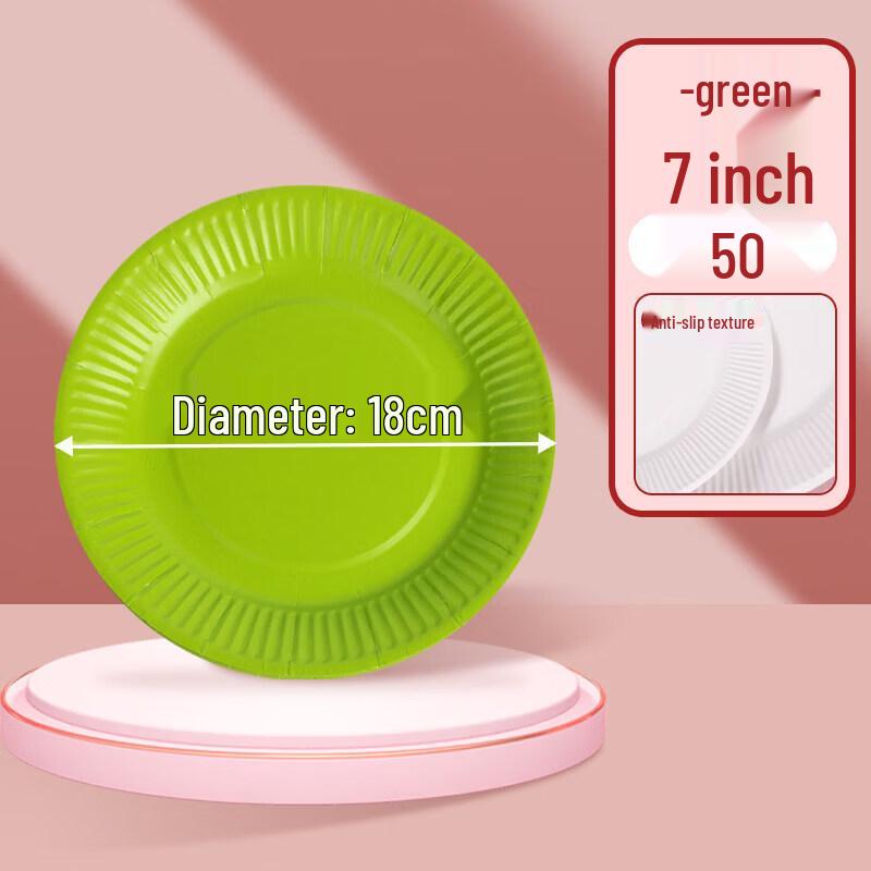 Eco-Friendly Disposable Round Paper Plates
