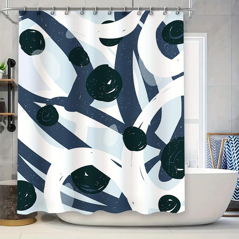 

Soft Pastel Pink Bath Curtains Feather Print Shower Curtain 180X240Cm Home Decor Waterproof Washable Polyester Bathrooms W60H190(CM)-1 Pcs