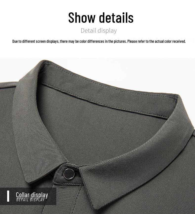 Men's 2025 Summer Breathable Ice Silk POLO Shirt - High-End, Loose Fit, Casual Short Sleeve T-Shirt