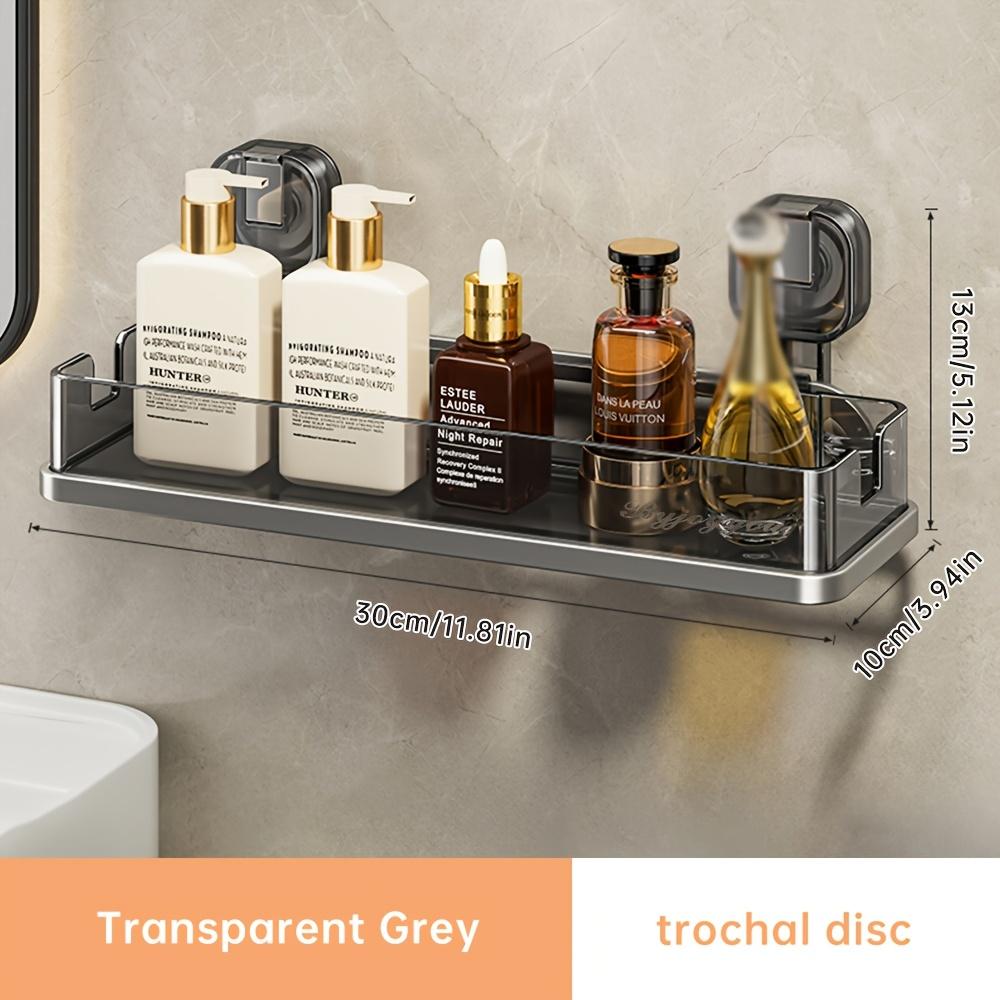 

[Легко устанавливаемая душевая полка Musurjoy] Без сверления Полка для ванной на присосках Musurjoy - Толстый пластик и алюминиевый сплав Настенная душевая полка