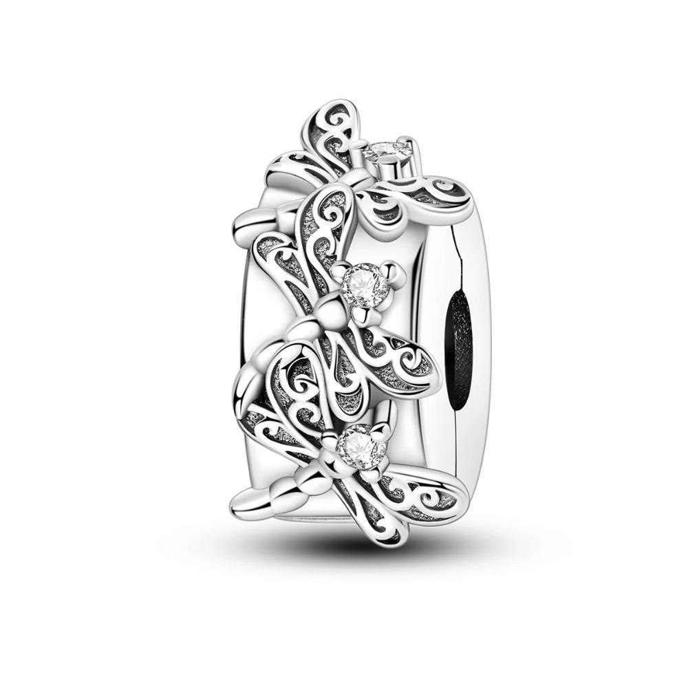 925 Silver Butterfly Firefly Pendants Charms Beads For Women Fine Jewelry Making Necklace Bracelet