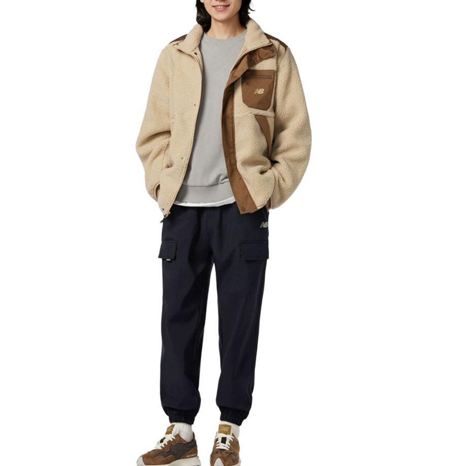 New Balance Velvet feel Coat Men's Brown AMJ33323-INC