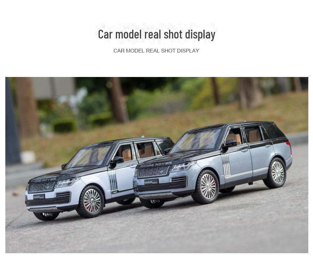 1/24 Land Rover Range Rover Alloy Model Car with Sound and Light - Large Off-Road Toy