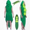 Falei Festival Vegetable Cos Stage Costume For Halloween Party Cosplay Food Pea Roleplay Outfit