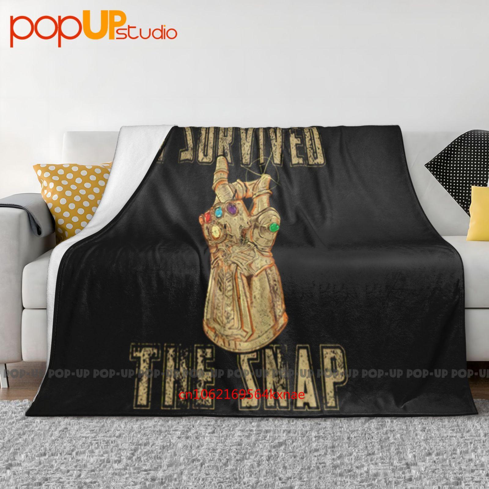 I Survived The Snap Infinity Ultra-Soft Blanket Quilt Winter Sofa Cover Bed Covers 30x40in
