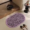 Toilet pink soft diatom mud absorbent foot pad bathroom retro quick-drying non-slip floor mat toilet door carpet