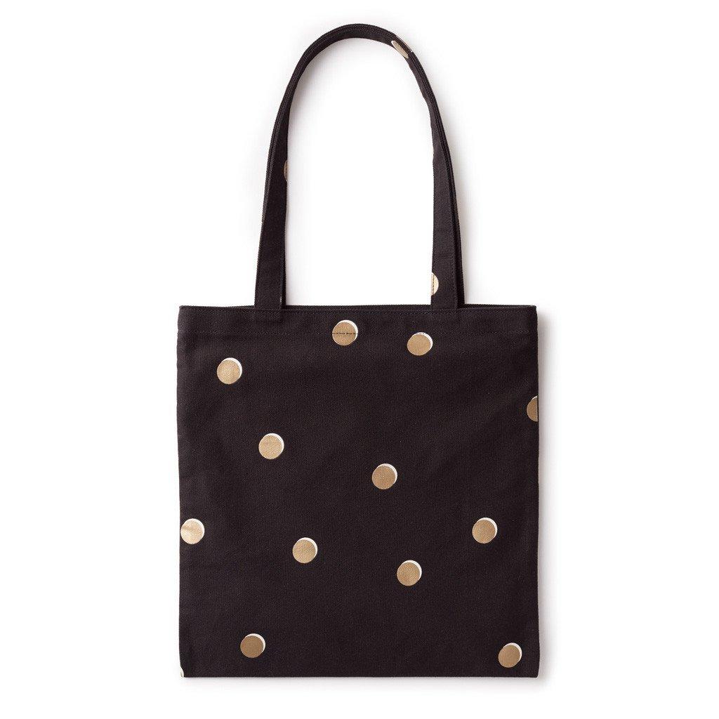 

Kate Spade New York Canvas Tote Bag with Interior Pocket Black Color чёрный