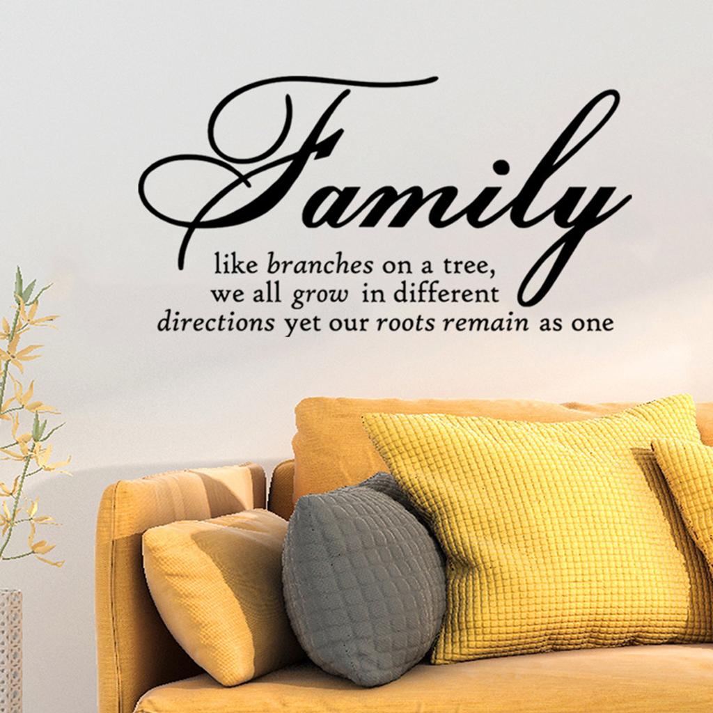 Quote Wall Sticker Removable Waterproof 45*30cm Art Black Decals Decor Family Home Office PVC Fashion New Unique