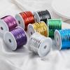 91m/roll Twist Wire Tie Multicolor Gift Packaging Wrap Ribbon Rope Food Bread Bag Sealing Twine for Home Jewelry Cord Supplies