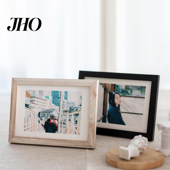 Rustic Photo Frame 6/7/8/10-Inch/A4 Vintage Wooden Clear Glass Picture Display Lightweight Home Office Bedroom Desktop Holder Decoration