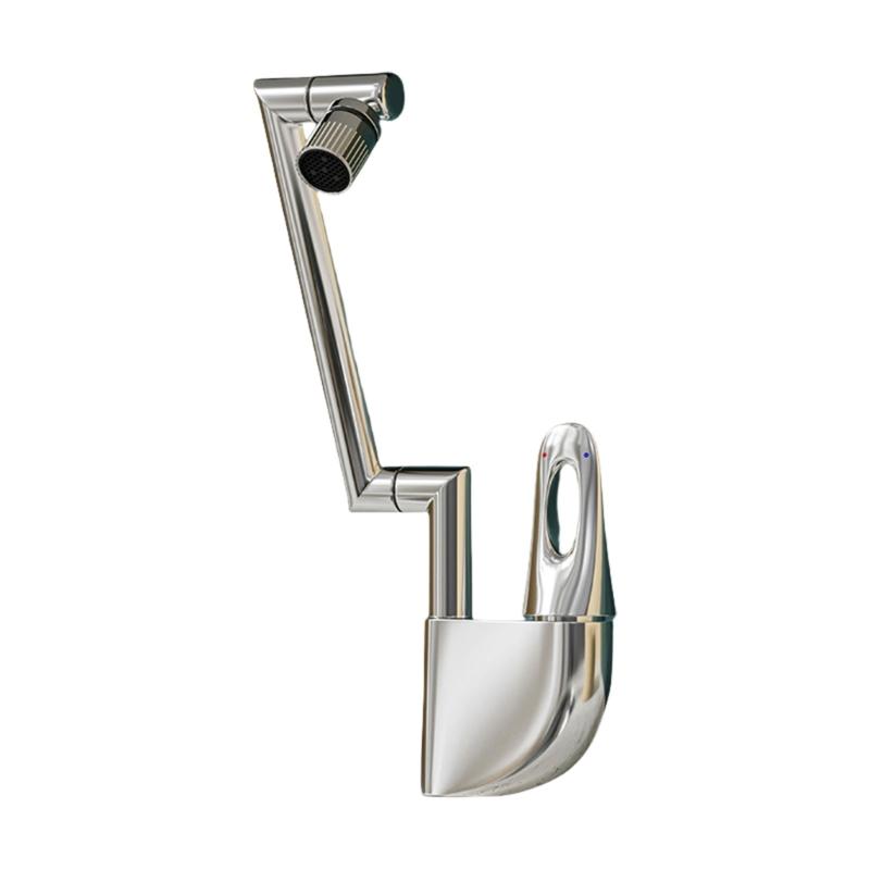 Bathroom Sink Faucet Brass Constructions  Easy Installation Bathroom Water Tap Contemporary Water Mixed Tap 360 Rotates