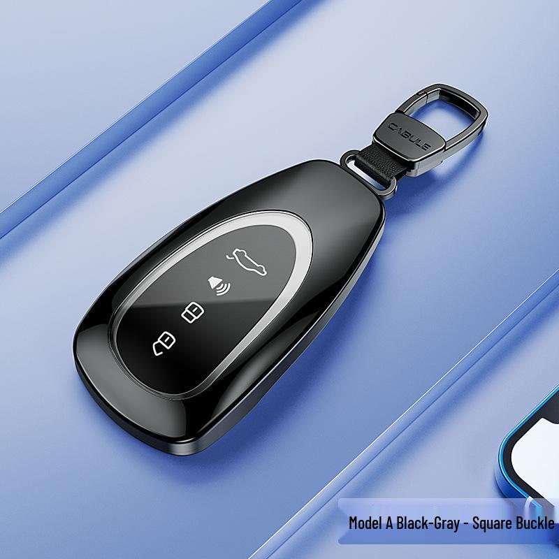 

Compatible Wey Gaoshan & Lanshan Car Key Cover, Mocha DHT-PHEV Protection Shell with WEY Buckle