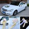 Creative Wedding Artificial Rose Car Decor Flower Door Handles Rearview Mirror Decorate Floral Marriage Props Party Supplies