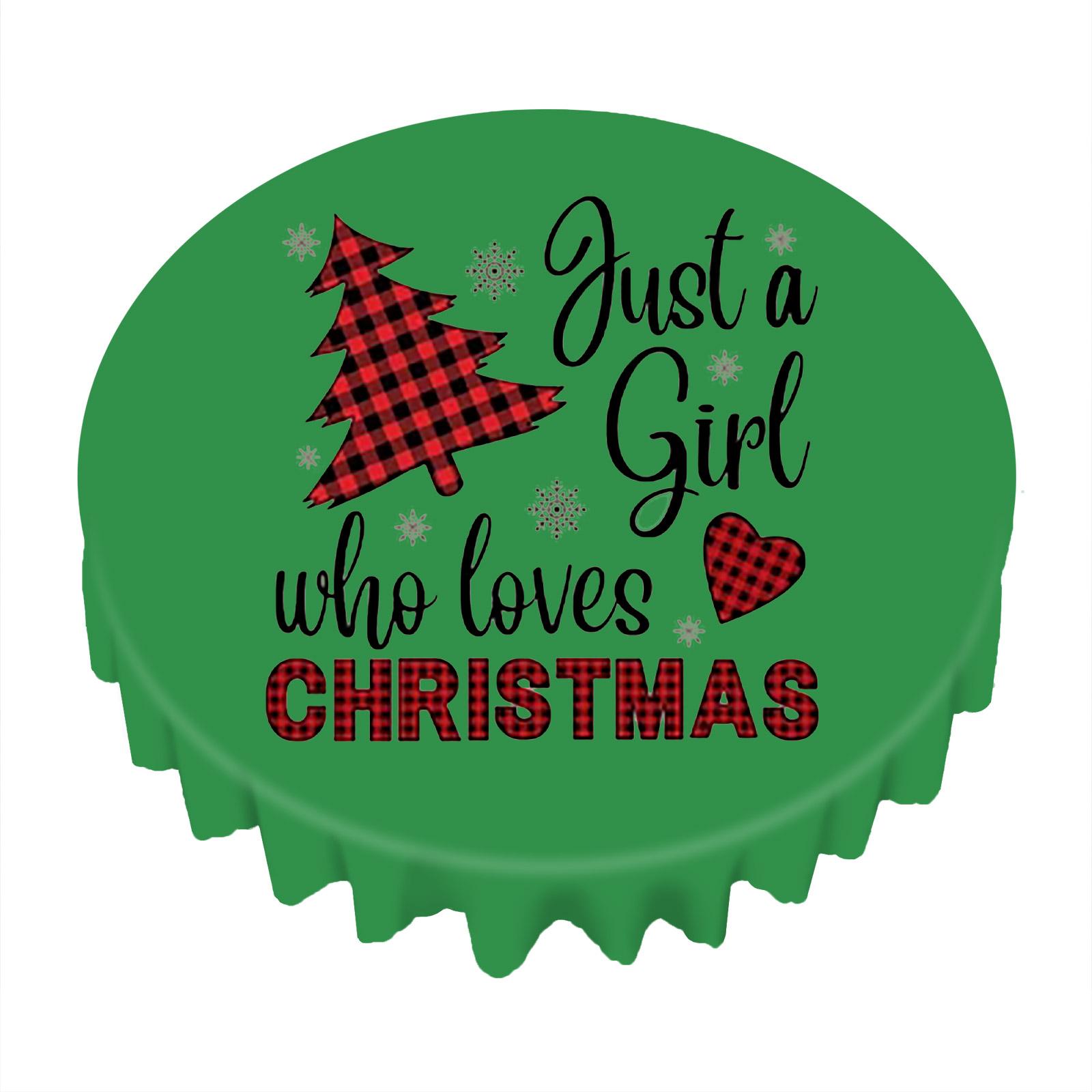 

Рождественская скатерть прямоугольная с прямым краем One Size