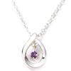 February Birthstone Amethyst Eternal Silver Necklace 4℃ Women's (111814121801)