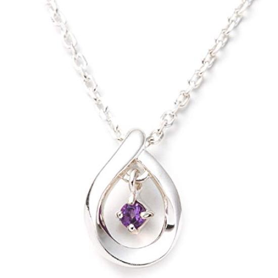 February Birthstone Amethyst Eternal Silver Necklace 4℃ Women's (111814121801)