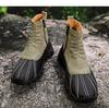 Men's High-Top Martin Boots: Fashionable Zipper, Outdoor, Large Size, Handmade Leather for Autumn & Winter