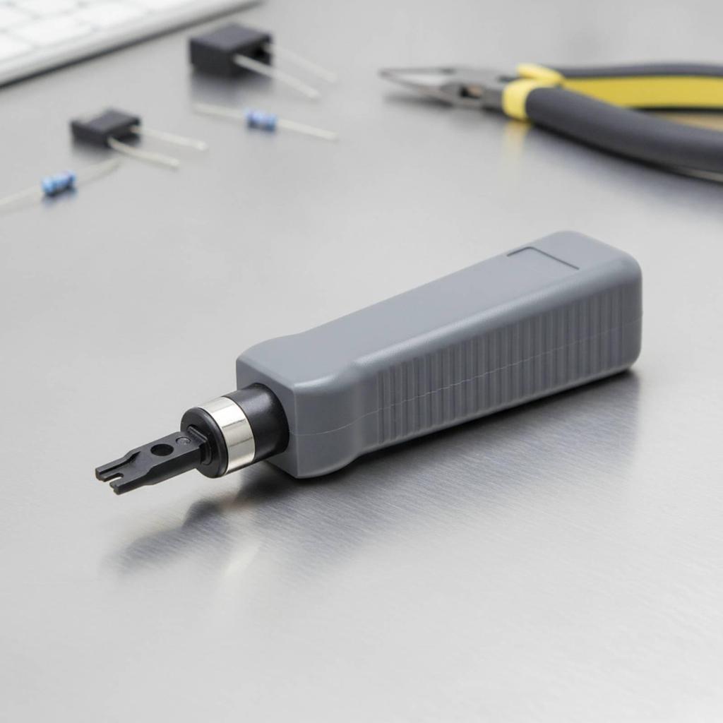 Non-Slip Cable Punch down Tool Long-Lasting with Reversible