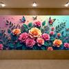 Peony Rose Flower Banner Backdrop Spring Outing Wedding Decor Photography Background Party Decoration Event Photo Shoot Supplies