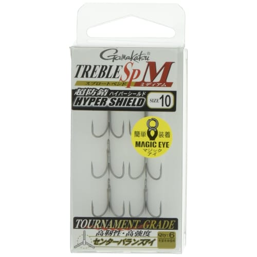 

Gamakatsu Treble Hook Rose Treble SP-M (Hyper Shield) #10