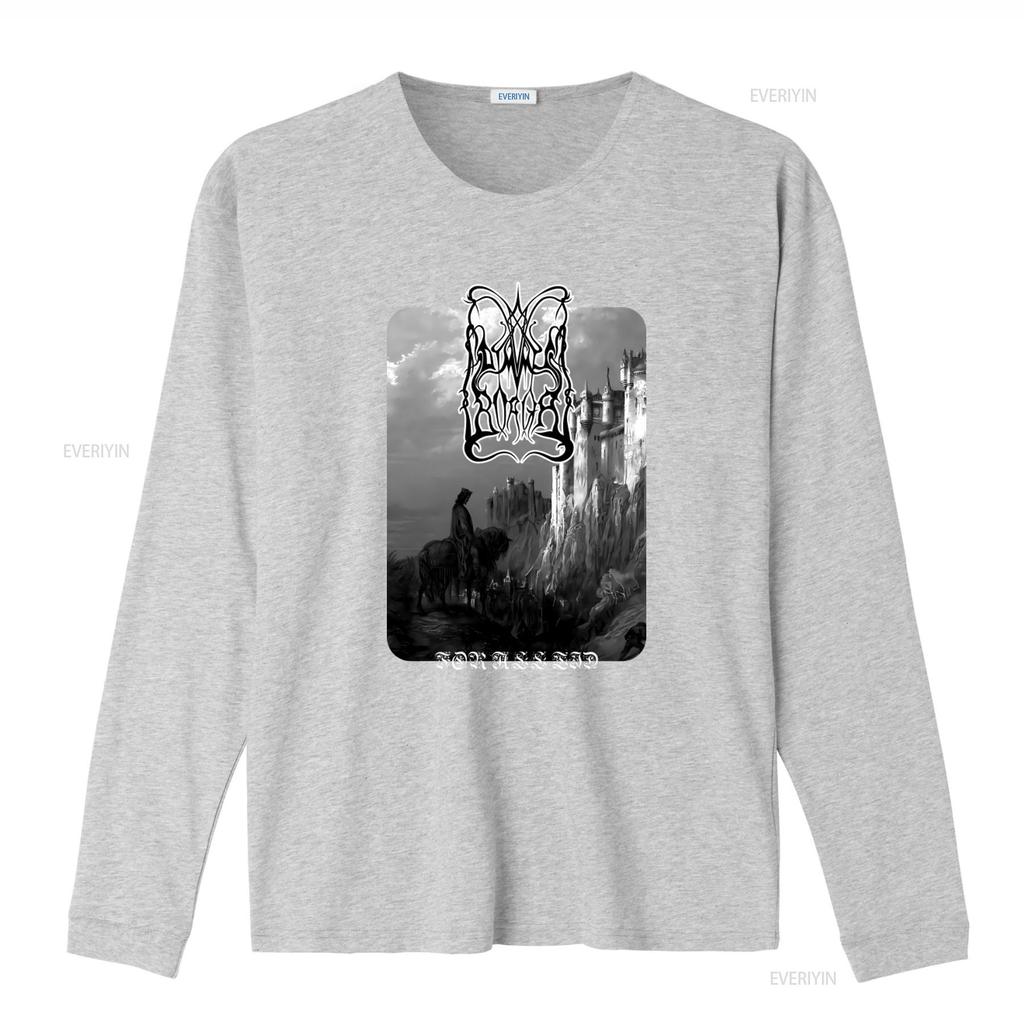 Dimmu Borgir For All Tid Schwarzes T-Shirt Gotisches Schloss Design Metal Band Merch vintage Gewaschen Weich Unisex Bequem Atmungsaktiv