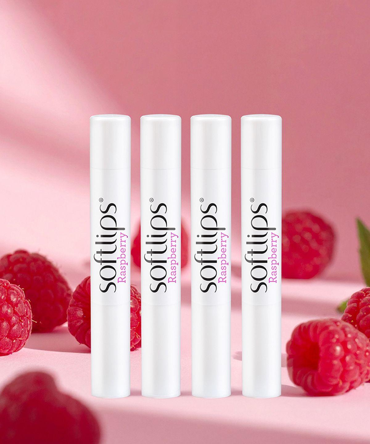 3 x [Chaebol Lip Balm] Softlips Lip Balm Raspberry 2g