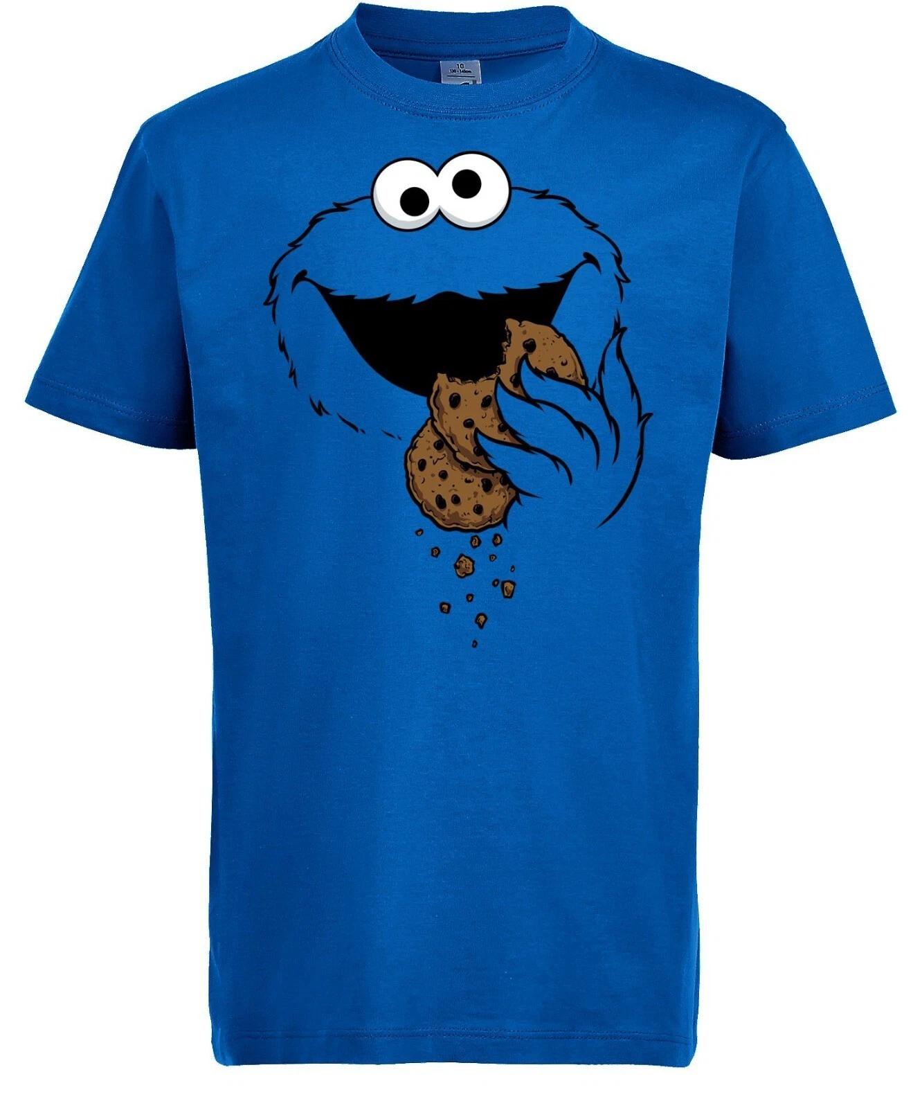 Youth Designz Cookie Monster Kids kids boys T-Shirt Print Funny Fun Look Cookies Crumbs 120